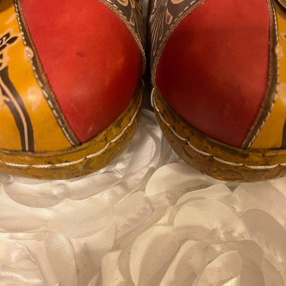 Vintage flower clogs - Picture 4 of 4